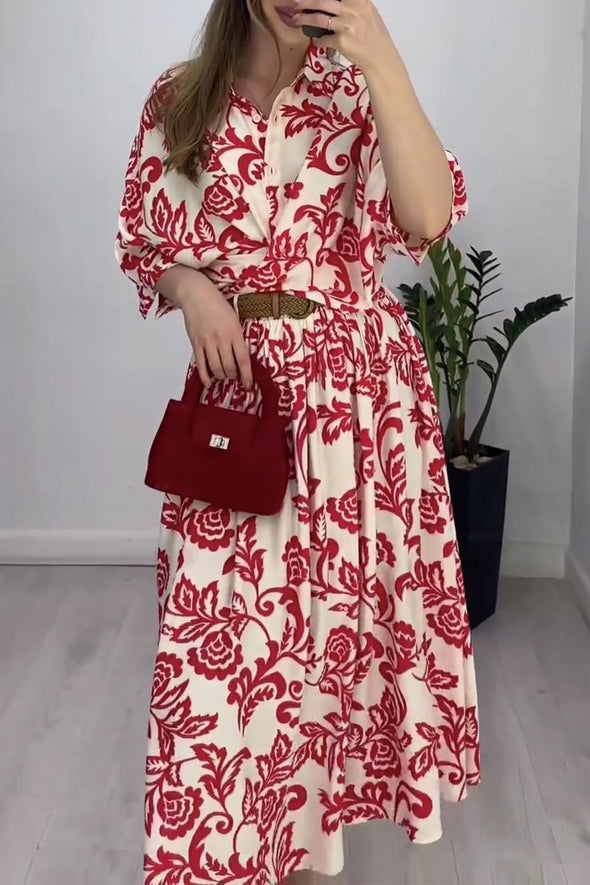 Casual maxi floral dress