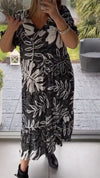 Casual Lapel Printed Dress