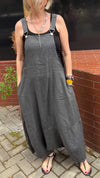 Women's Cotton and Linen Casual Overalls