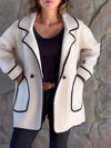 Women's Contrast Color Casual Jacket