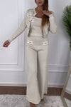 Women's Casual Long Sleeve Three Piece Suit