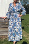 Women's casual resort print dress