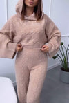 Women's Casual Hooded Long-sleeved Two-piece Suit