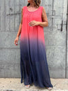 Chiffon gradient dress