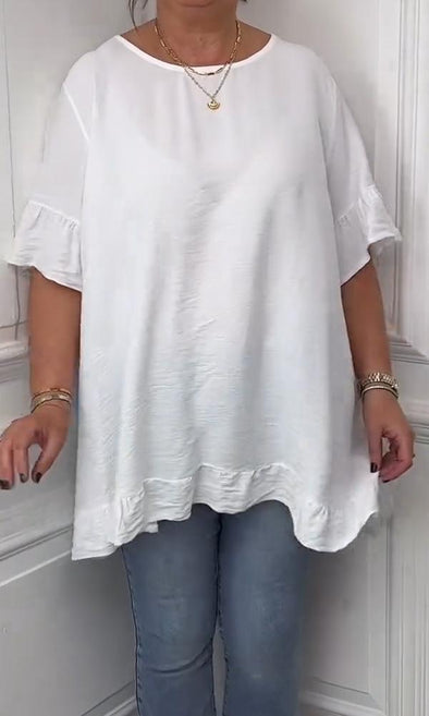 Casual And Comfortable Linen Top