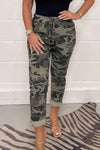 Printed casual trousers