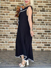 Women's Casual Cotton And Linen Dress