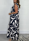 Women's Casual Color Block Wide Leg Jumpsuit